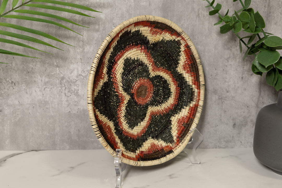 Flourishing Floral Flower Bowl Basket Plate