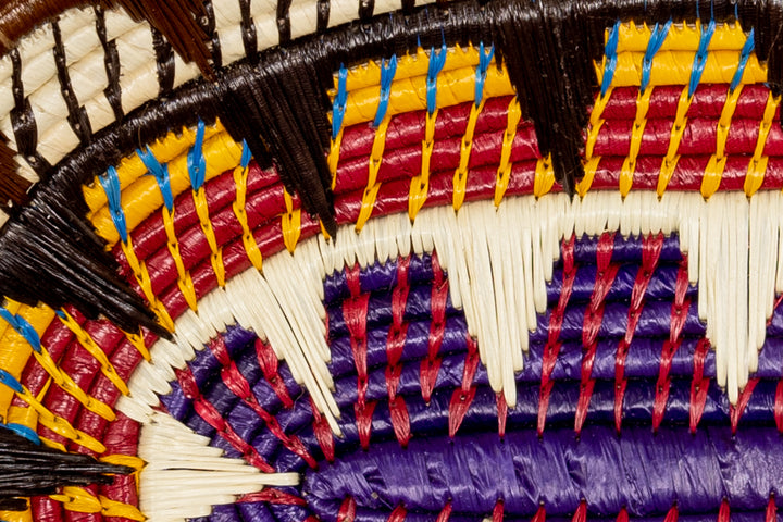 Multi-Color Oval-Shaped Basket Plate
