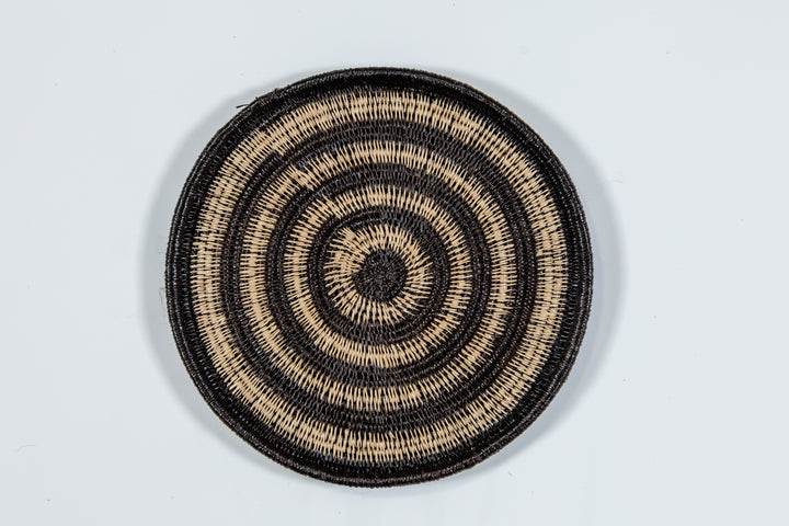 Black And White Small Basket Plate
