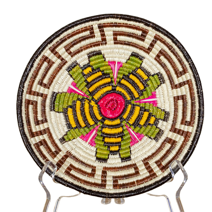 Black Gold And Red Greek Key Basket Plate