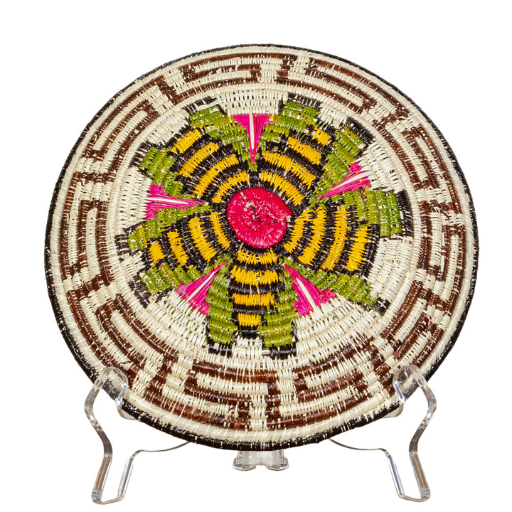 Black Gold And Red Greek Key Basket Plate