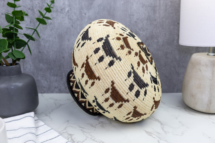 Mountain Lion Paw Woven Basket