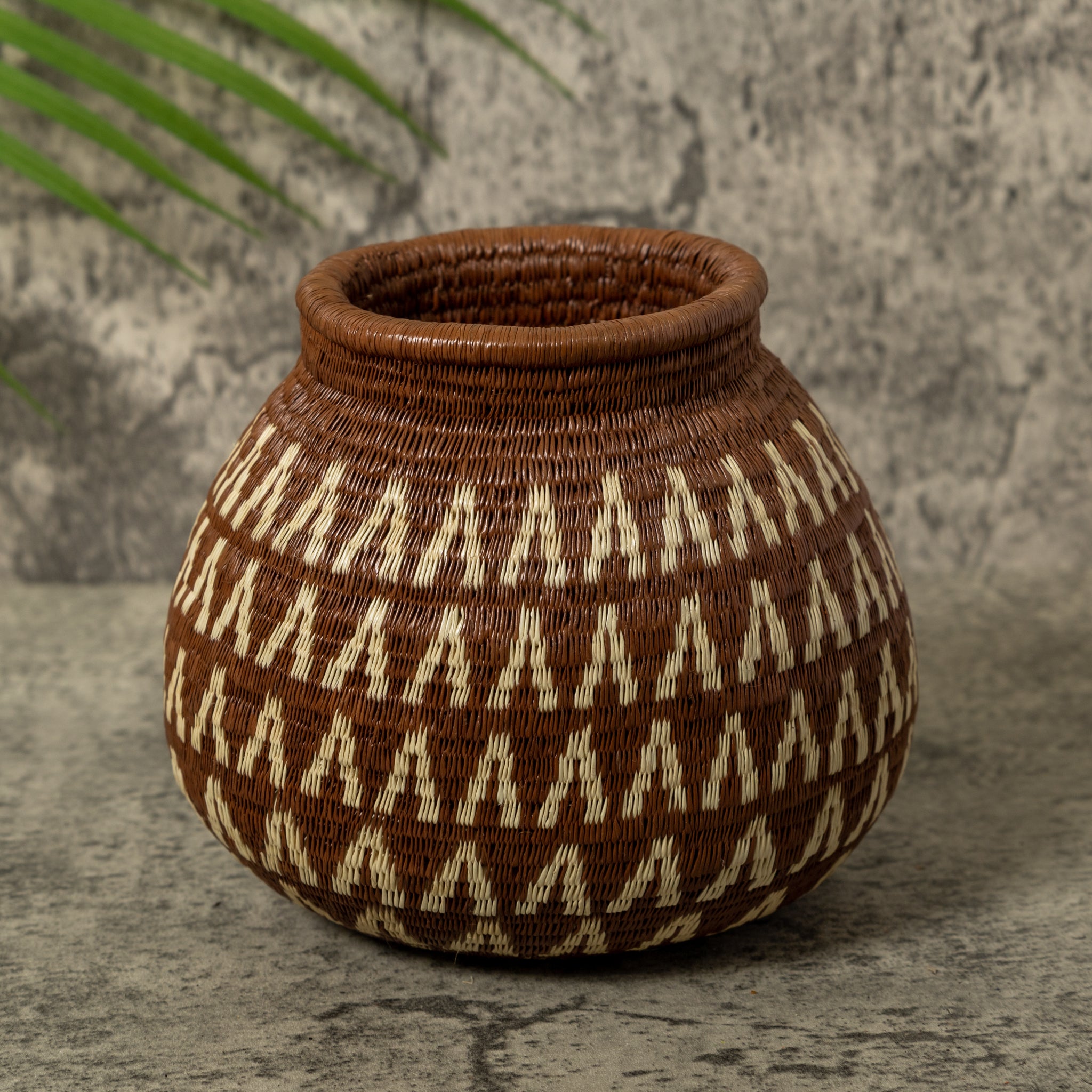 Brown And White Arrow Rainforest Basket