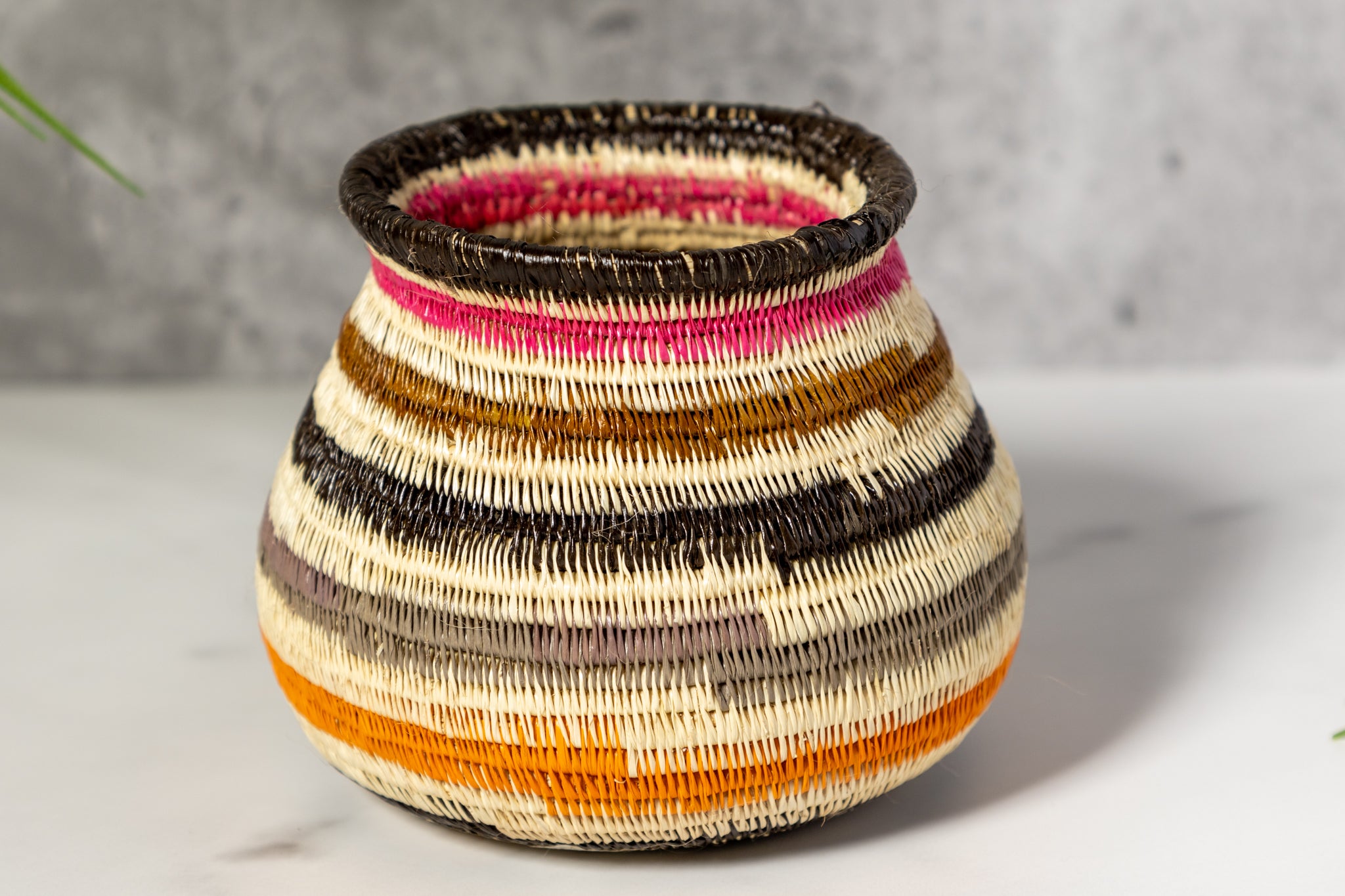 Multi-Color Ring Design Rainforest Basket