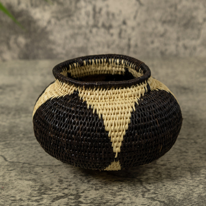 Black And White Star Rainforest Basket