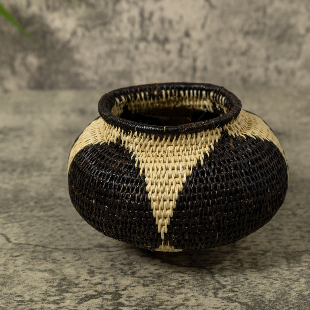Black And White Star Rainforest Basket