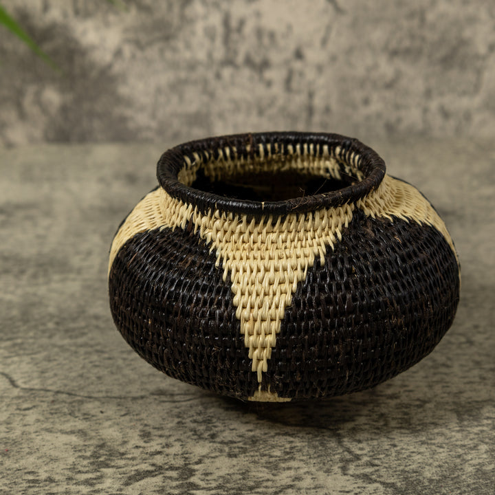 Black And White Star Rainforest Basket