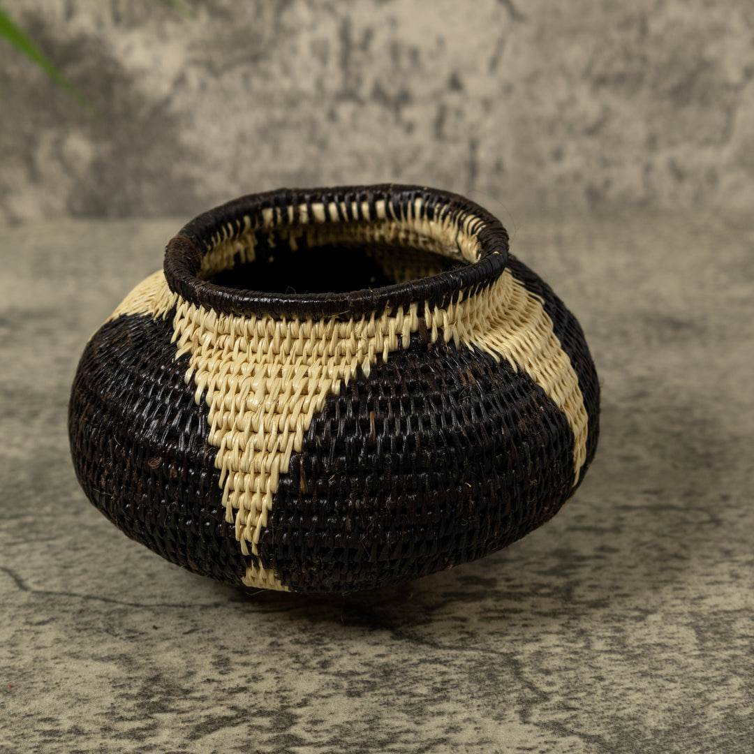 Black And White Star Rainforest Basket