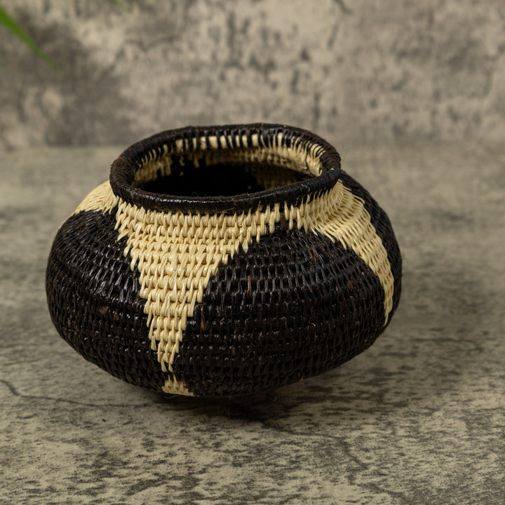 Black And White Star Rainforest Basket