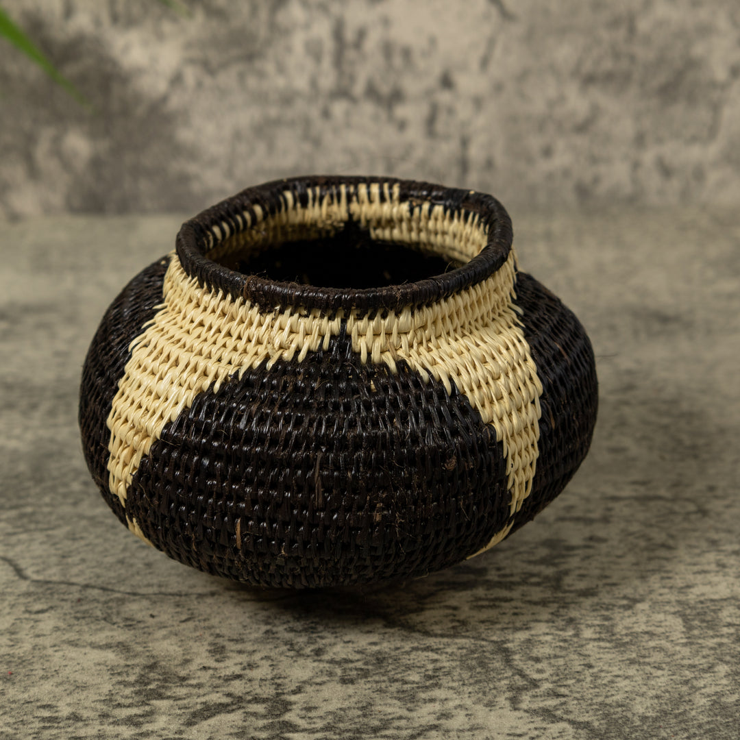 Black And White Star Rainforest Basket