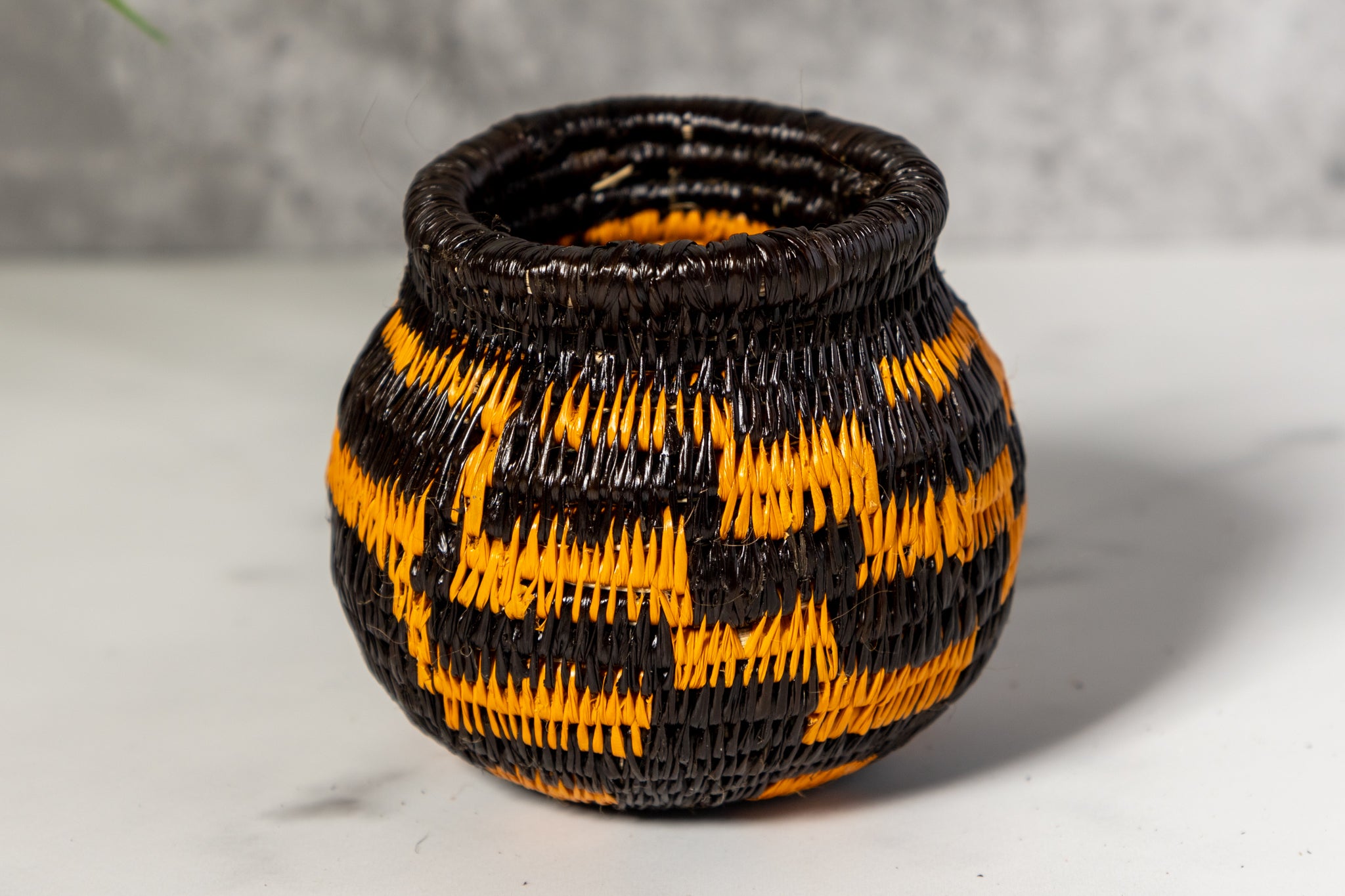 Small Gold And Black Rainforest Basket