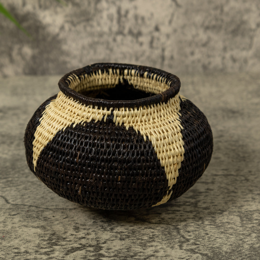 Black And White Star Rainforest Basket