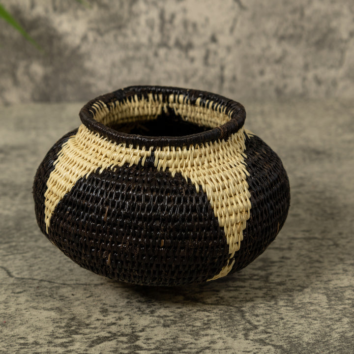 Black And White Star Rainforest Basket