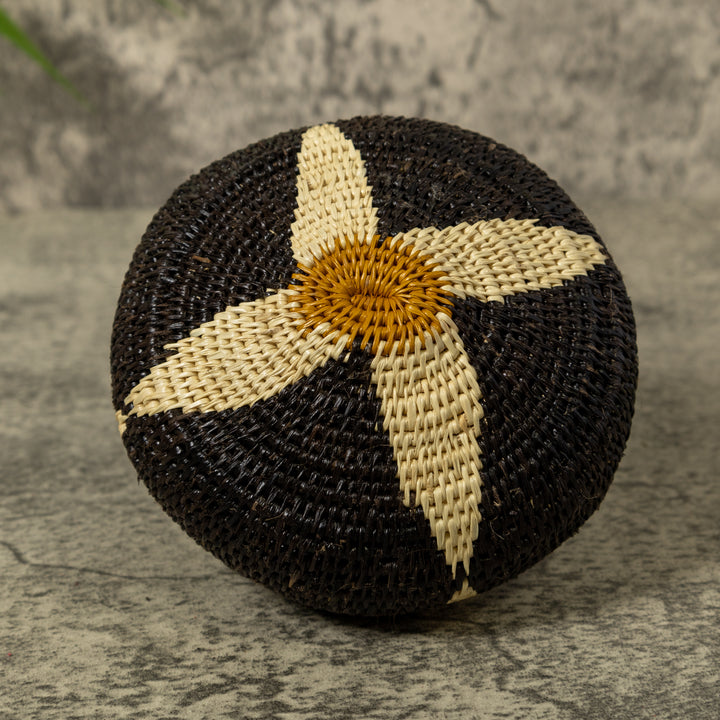 Black And White Star Rainforest Basket