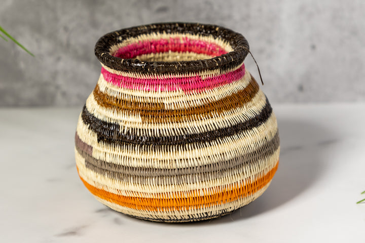 Multi-Color Ring Design Rainforest Basket