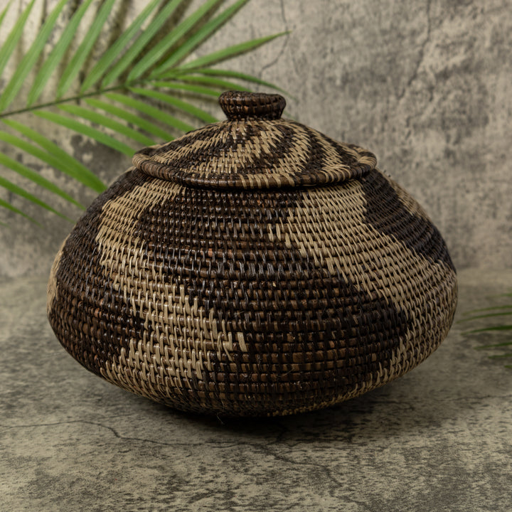 ZigZag Rainforest Basket With Top