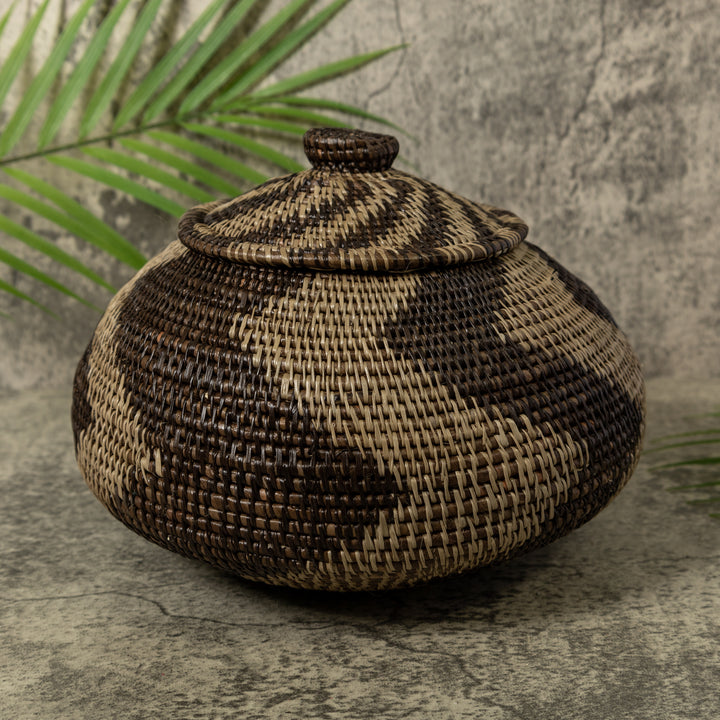 ZigZag Rainforest Basket With Top