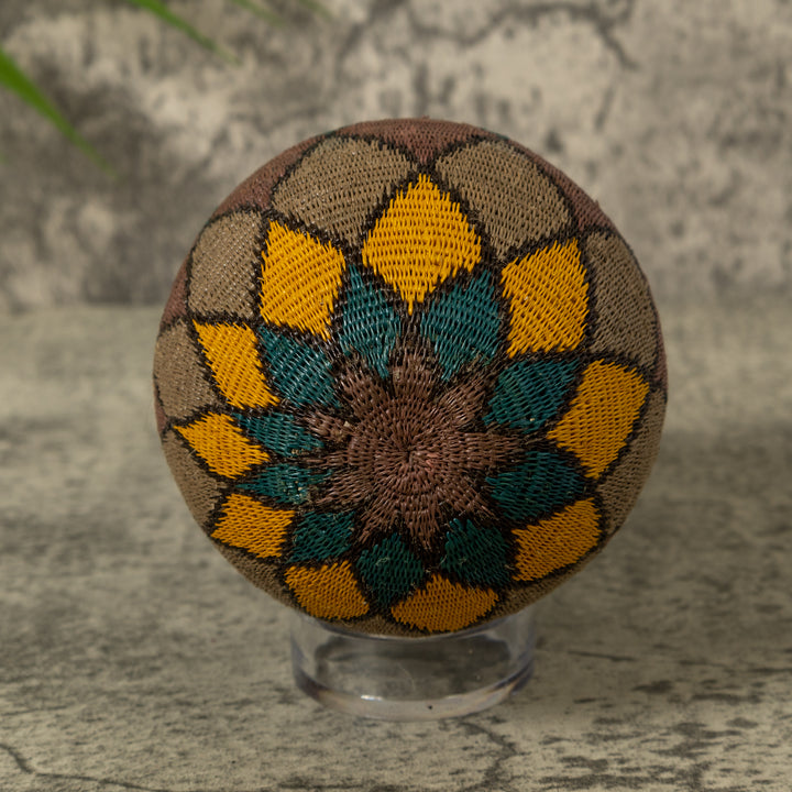 Green Gold and Brown Rainforest Basket