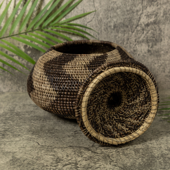 ZigZag Rainforest Basket With Top