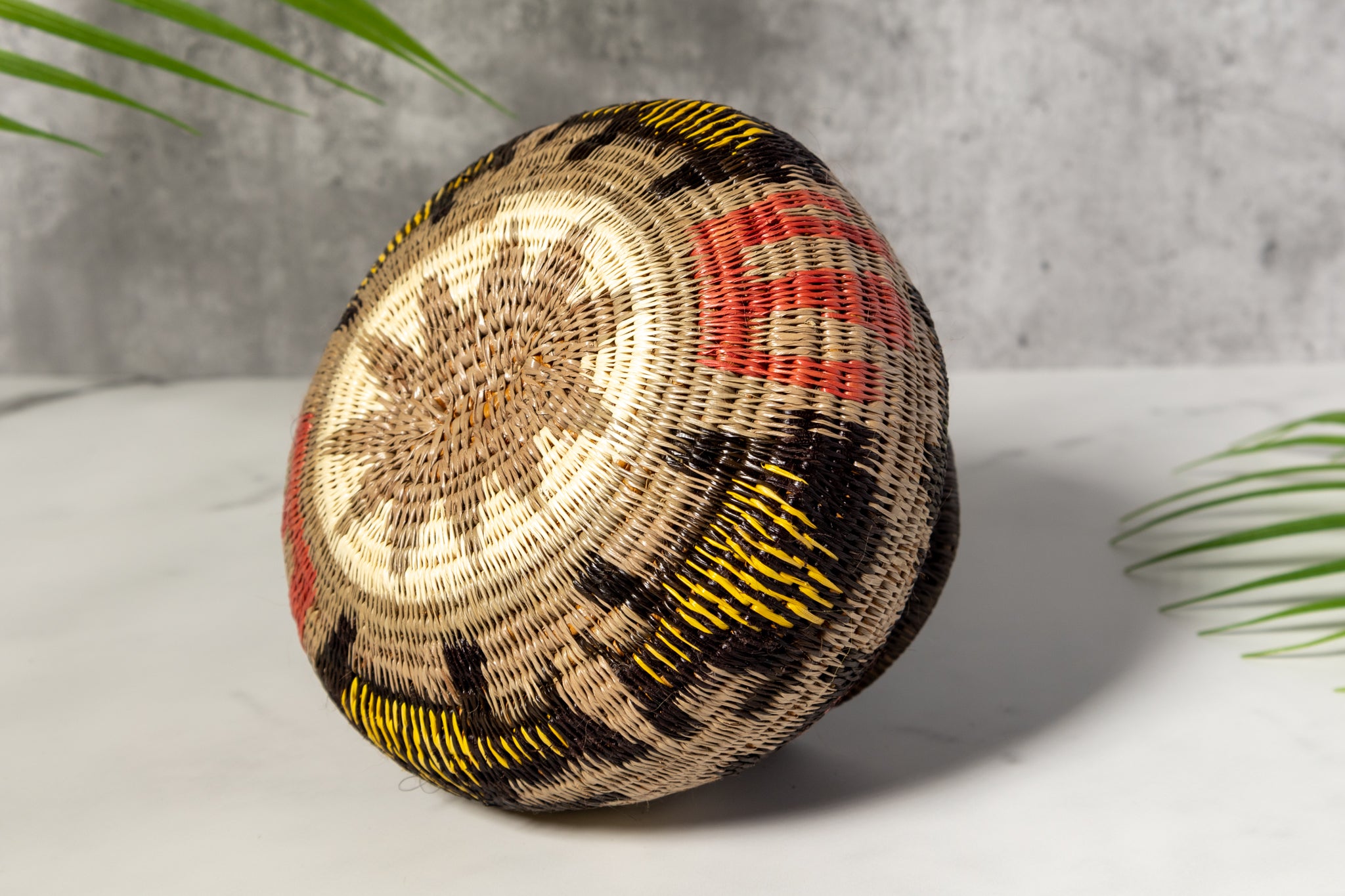 Multi-Color Jungle Critters Woven Basket