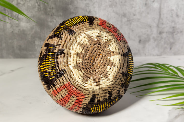 Multi-Color Jungle Critters Woven Basket