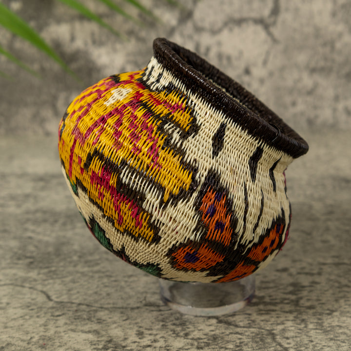 Multi-Color Butterfly Rainforest Basket