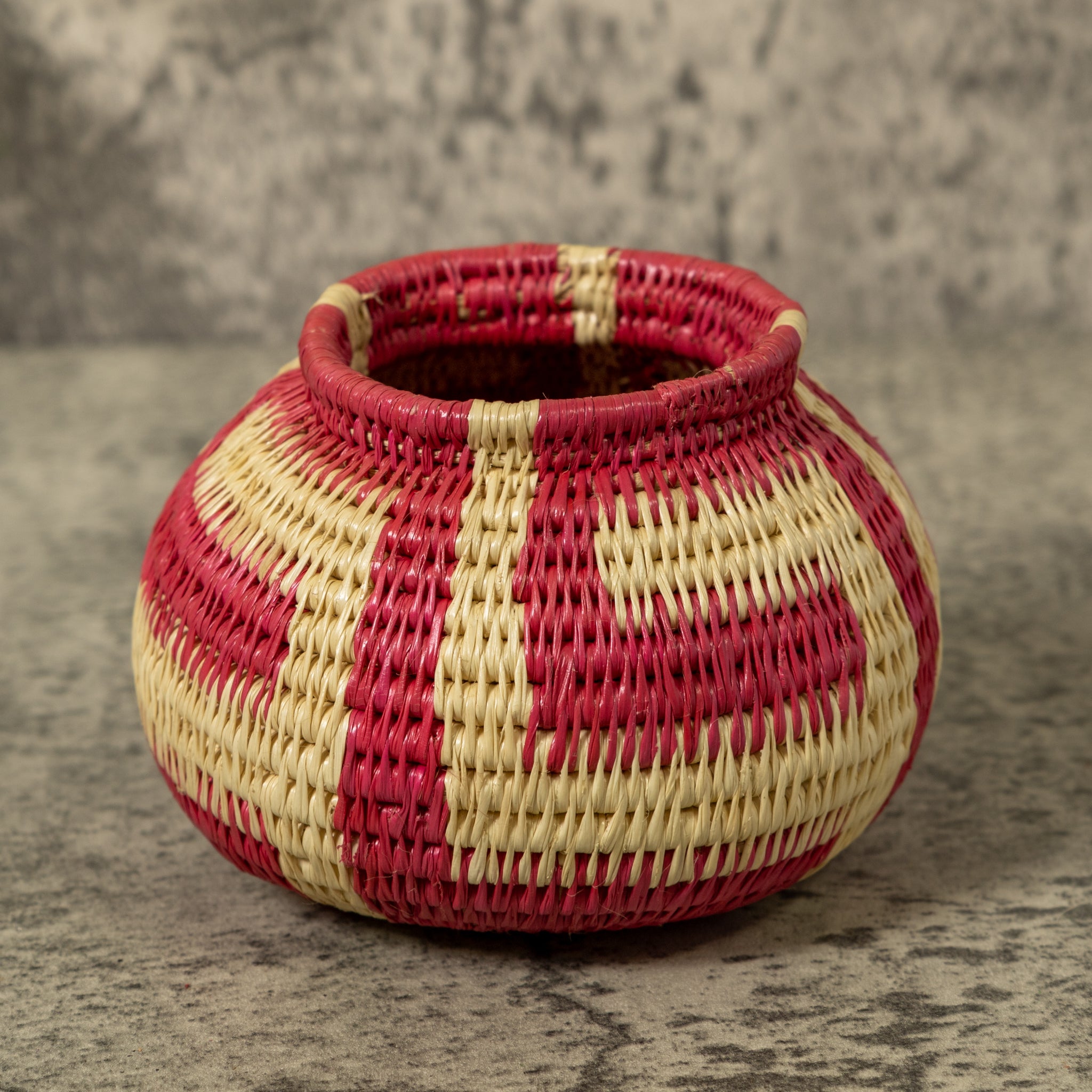 Pink And White Rainforest Basket
