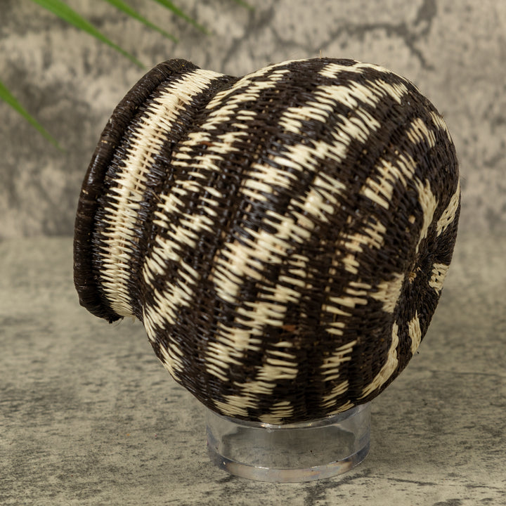 Small Black And White Rainforest Basket