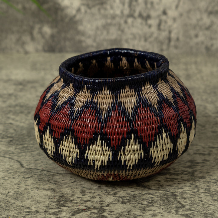 Dark Red And Gray Jungle Euphoria Rainforest Basket