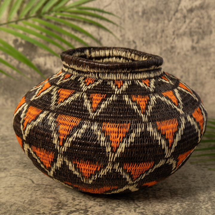 Orange Fish Net Rainforest Basket