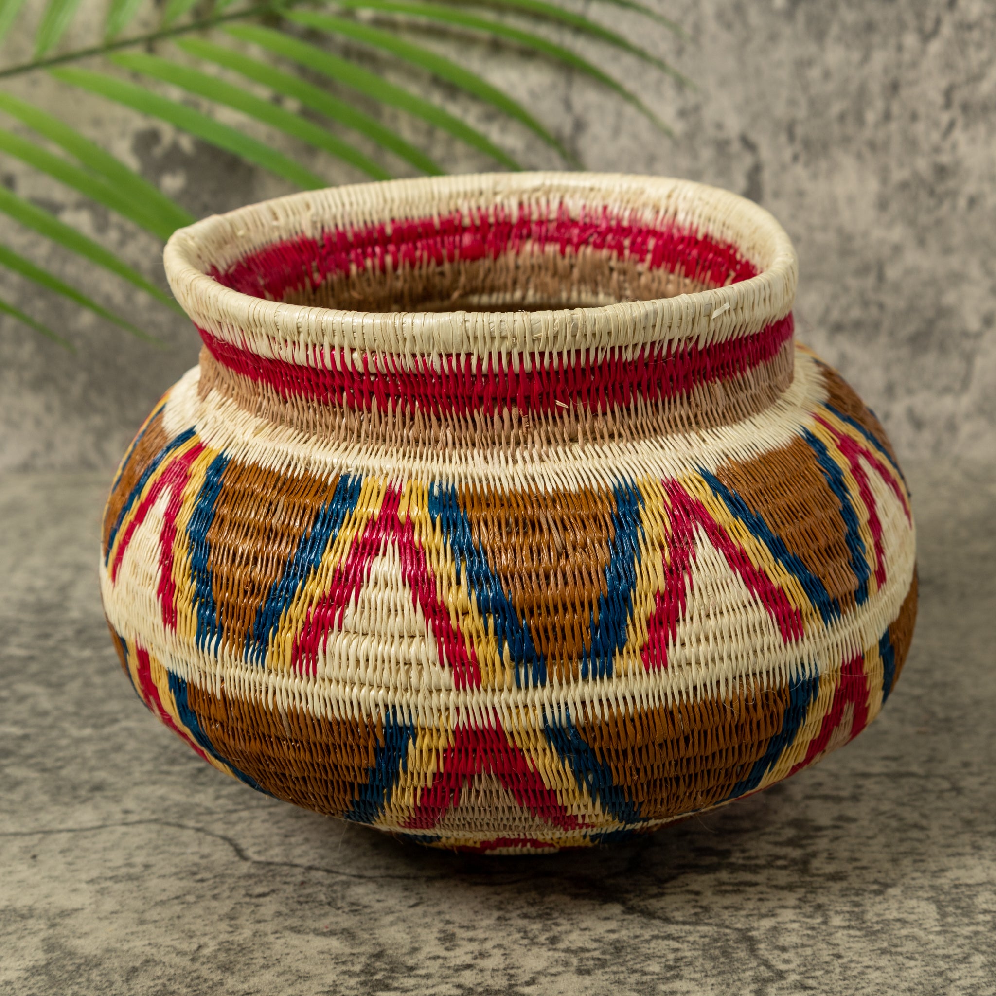Colorful Southwest Design Rainforest Basket