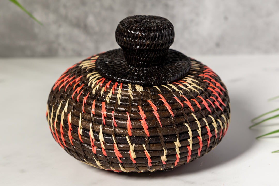 Halloween Woven Basket With Top