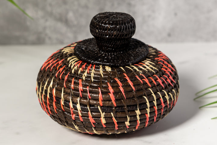 Halloween Woven Basket With Top