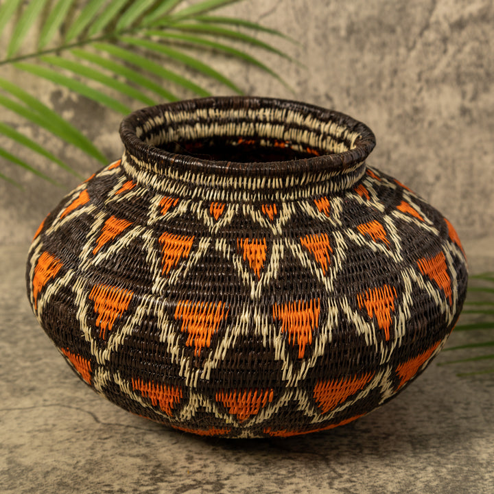 Orange Fish Net Rainforest Basket