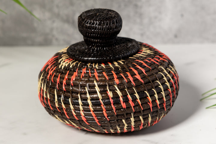 Halloween Woven Basket With Top
