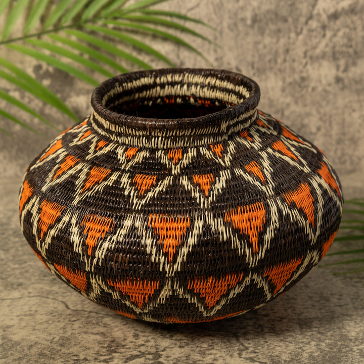 Orange Fish Net Rainforest Basket