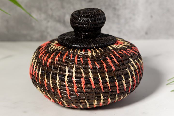 Halloween Woven Basket With Top