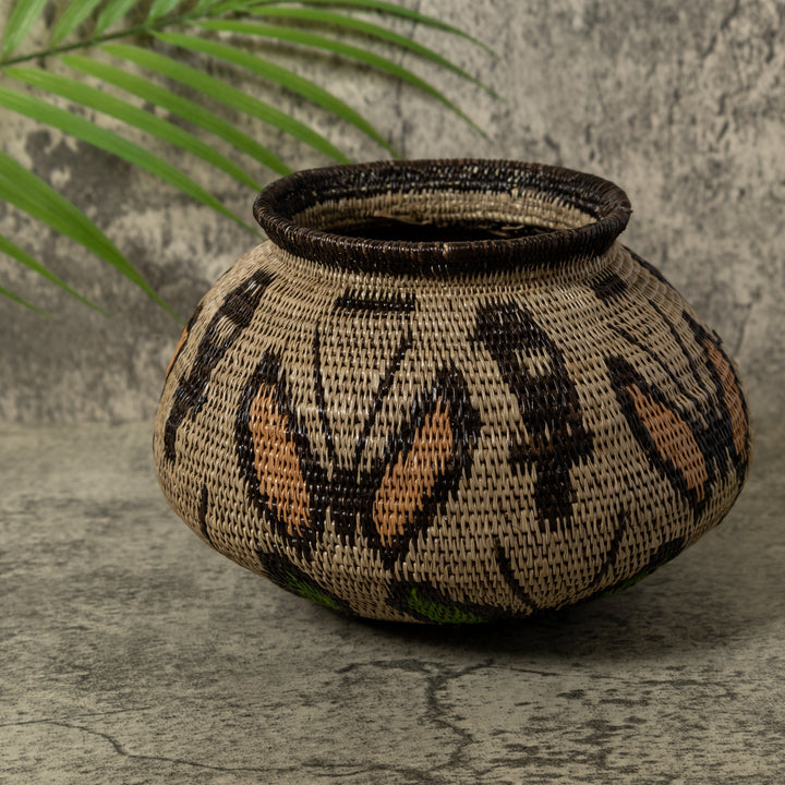 Birds And Butterflies Rainforest Basket