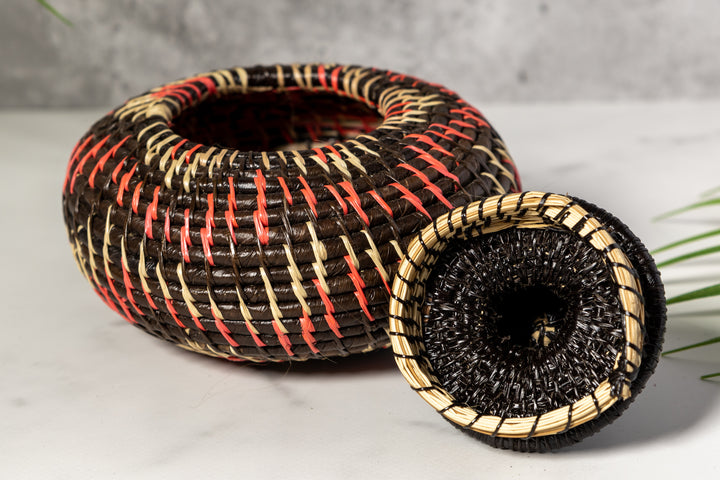 Halloween Woven Basket With Top
