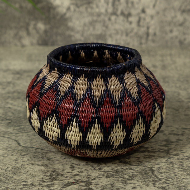 Dark Red And Gray Jungle Euphoria Rainforest Basket