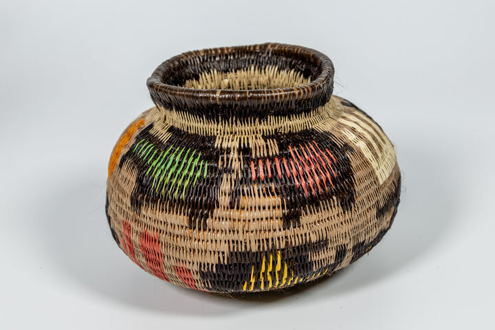 Multi-Color Jungle Critters Woven Basket