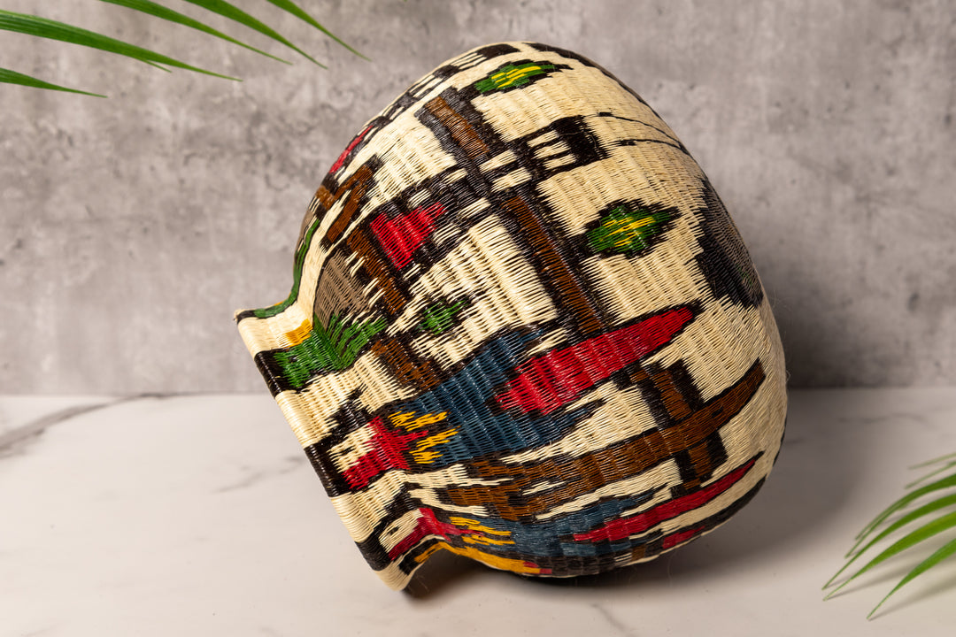 Toucan Parrot Macaw Quetzal Rainforest Basket