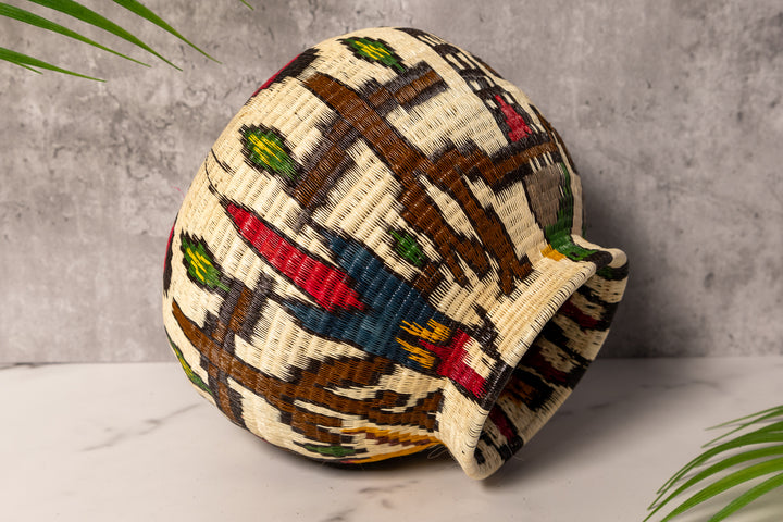 Toucan Parrot Macaw Quetzal Rainforest Basket