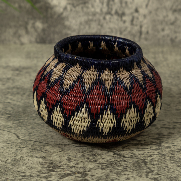 Dark Red And Gray Jungle Euphoria Rainforest Basket