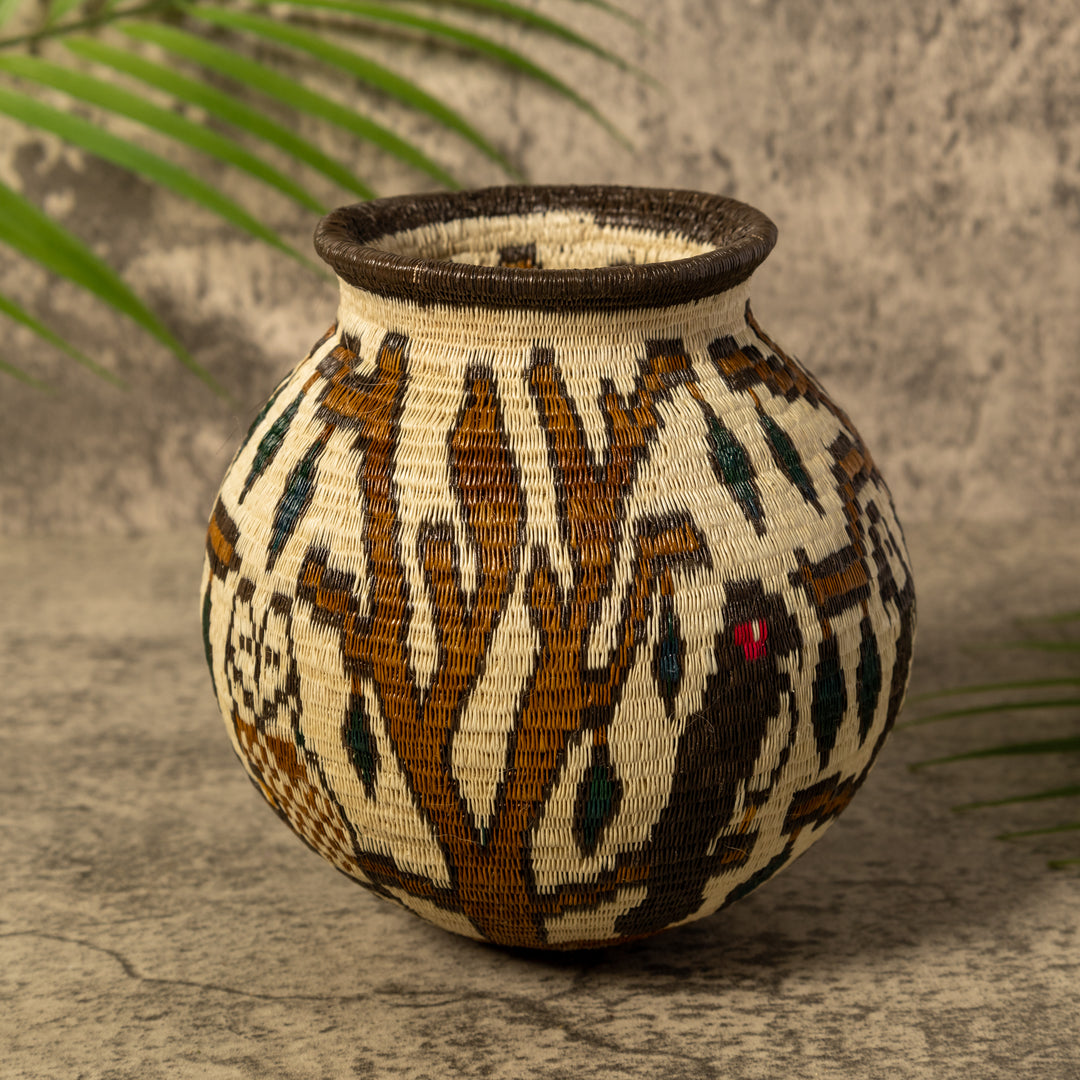 Owl Whimsy Rainforest Basket