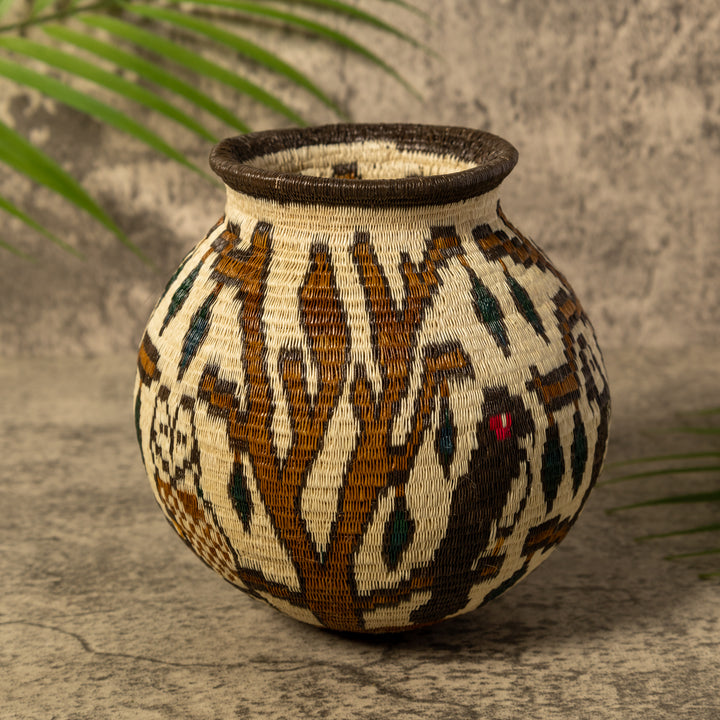 Owl Whimsy Rainforest Basket