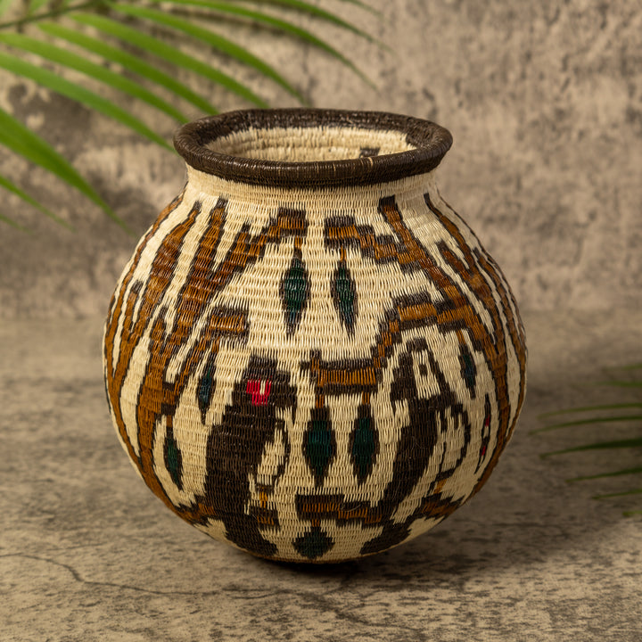 Owl Whimsy Rainforest Basket