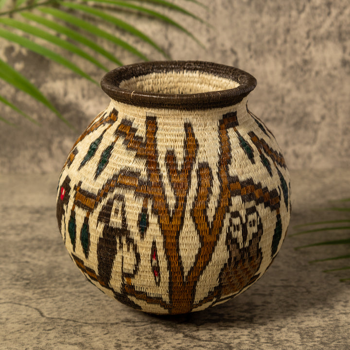 Owl Whimsy Rainforest Basket