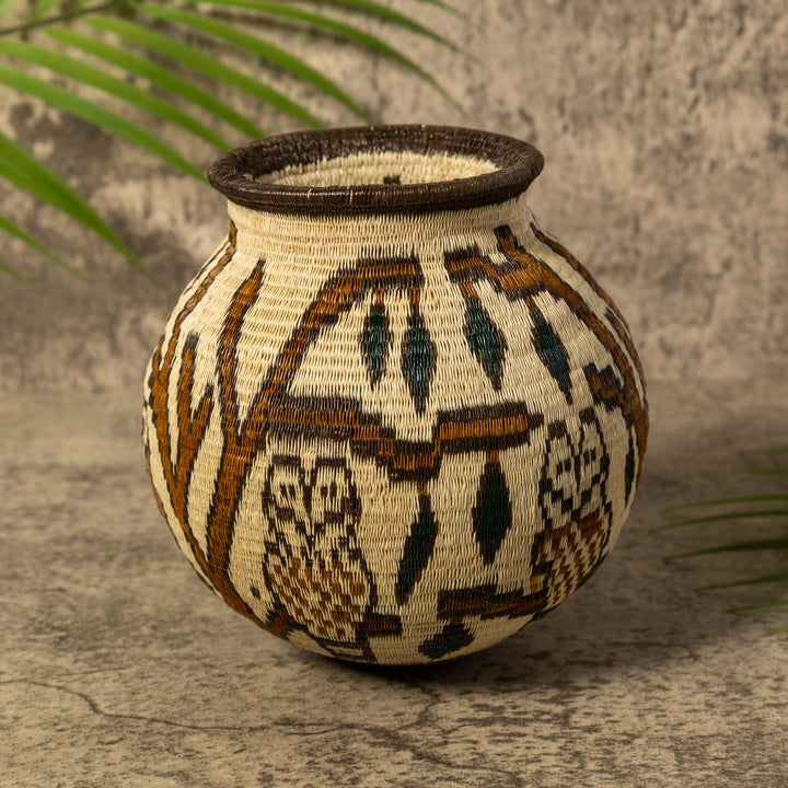 Owl Whimsy Rainforest Basket