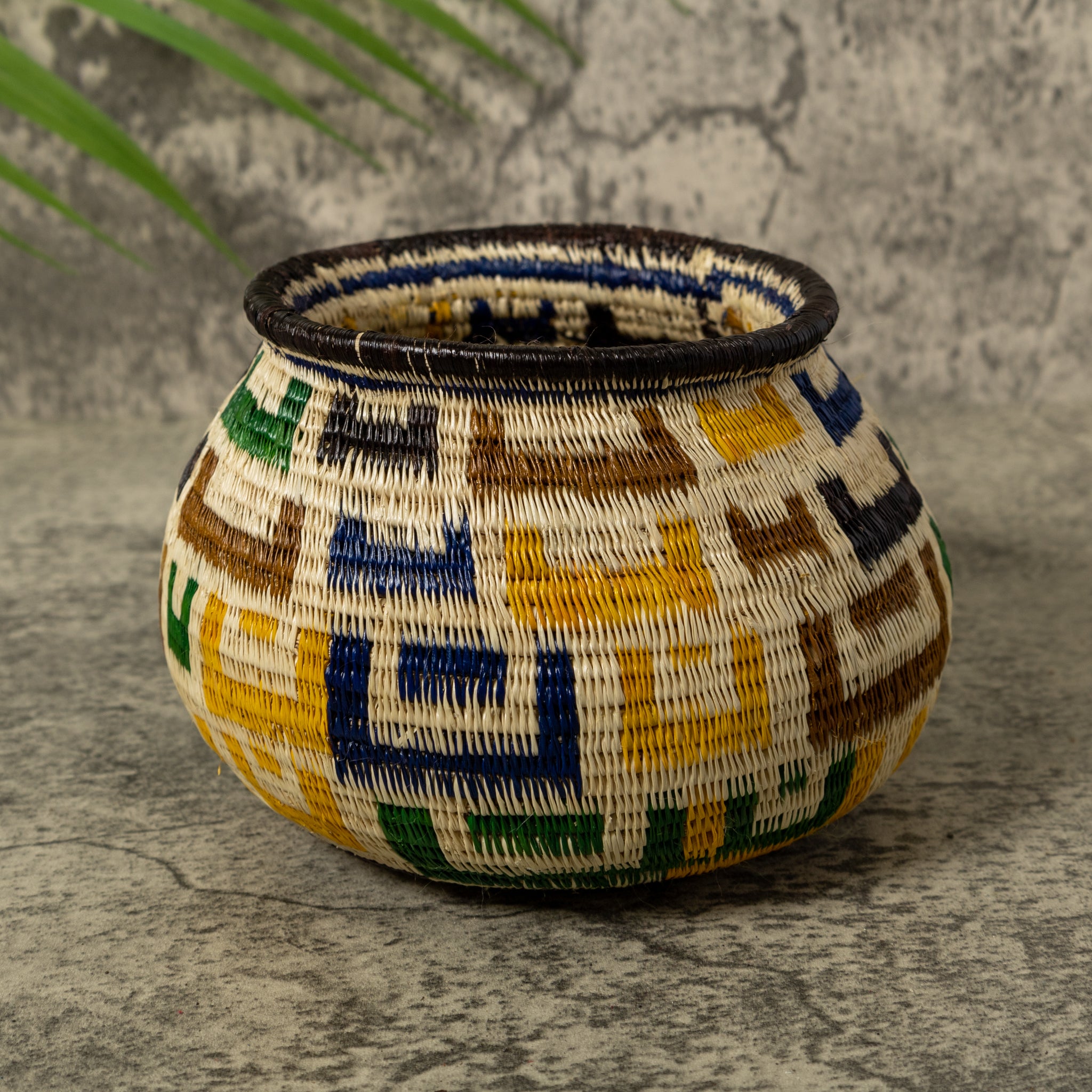 Multi-Color Horseshoe Rainforest Basket